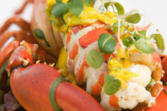 Savor Lobster Tail Elegance with Saffron Garlic Butter Bliss