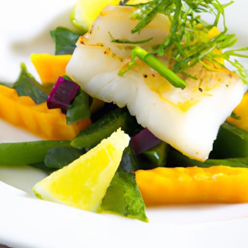 Roasted Cod Meets Tangy Twist: Fermented Veggies Fusion