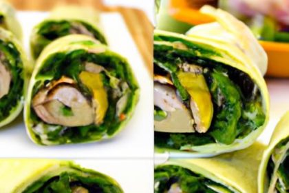 Wholesome Avocado & Sautéed Greens Wrap: Fresh Flavor Boost