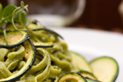Twist on Pasta: Creamy Zucchini Noodles with Avocado Pesto