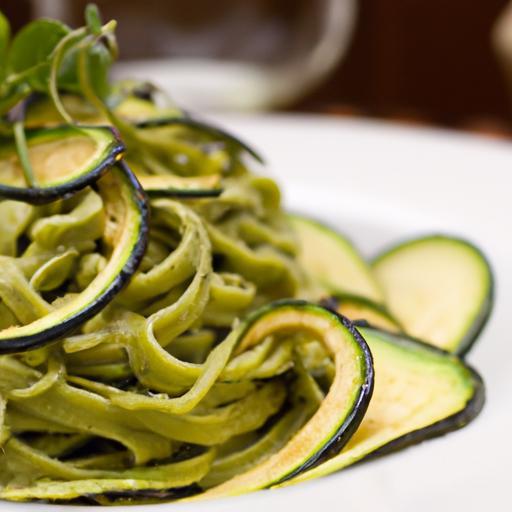 Twist on Pasta: Creamy Zucchini Noodles with Avocado Pesto