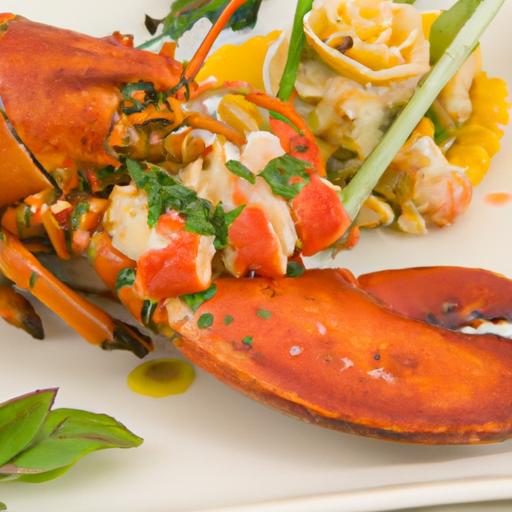 Savor Lobster Tail Elegance with Saffron Garlic Butter Bliss