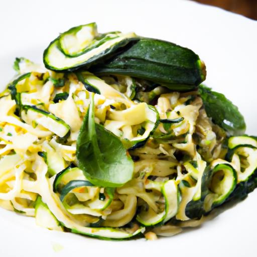 Twist on Pasta: Creamy Zucchini Noodles with Avocado Pesto