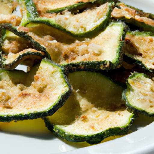 Crunch into Health: Perfectly Crispy Baked Zucchini ​Chips