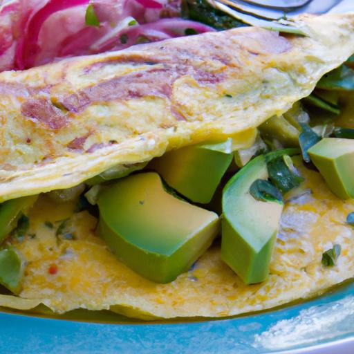 The Tangy Twist: Sauerkraut & Avocado Omelet Delight