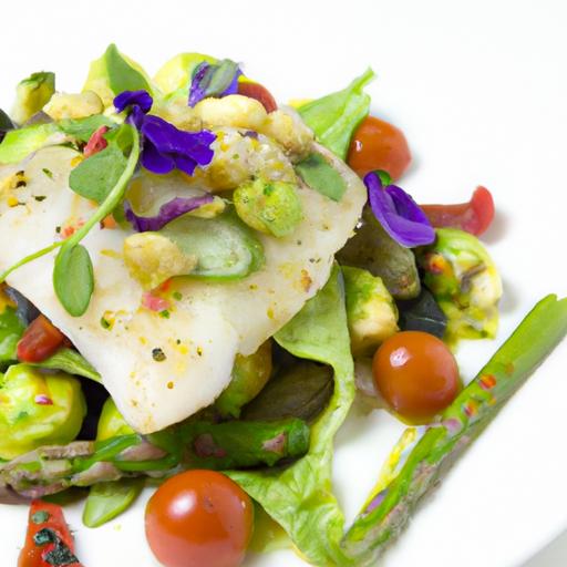 Roasted Cod Meets Tangy twist: Fermented Veggies Fusion