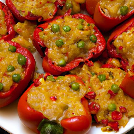 Bell Peppers Stuffed with Bulgur & Pomegranate: A Flavorful Delight