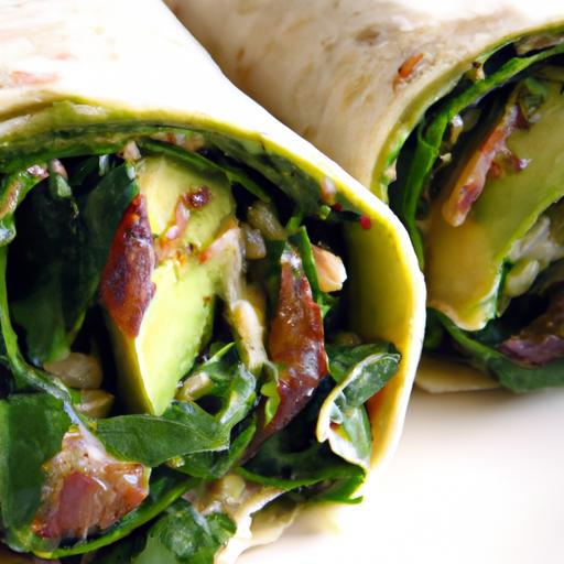 Wholesome Avocado & Sautéed Greens Wrap: Fresh Flavor Boost
