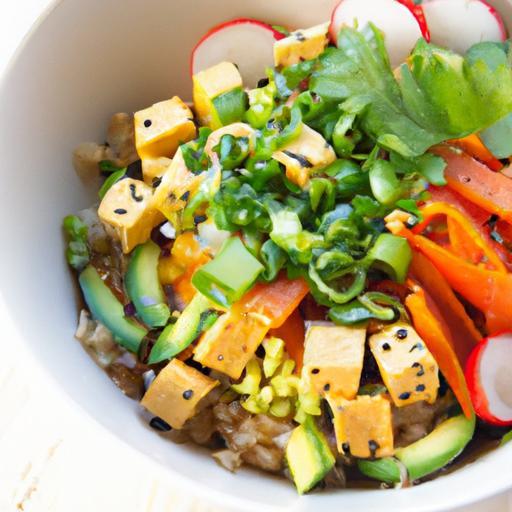 Vibrant Vegan Poke Bowl with Tofu: A Flavorful Dive