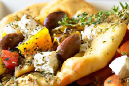 Savory Feta & Olive Flatbread: A Mediterranean Delight