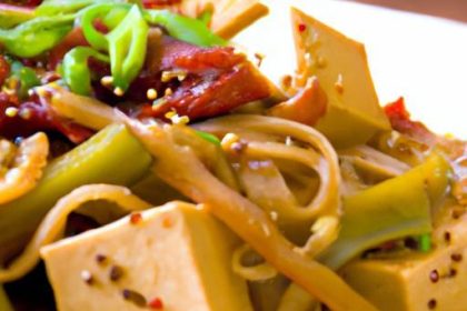 Spice Up Dinner with Flavorful Chili Garlic Tofu Noodles