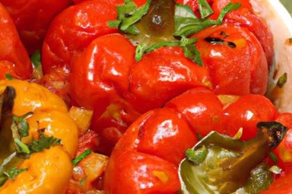 Bell Peppers Stuffed with Bulgur & Pomegranate: A Flavorful Delight